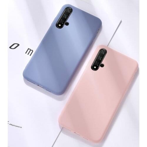 Honor 20 Original Cases For Huawei Honor 20 Pro Liquid Silicone Fundas Case For Honor 20i Cover protective Case for Honor V20