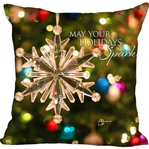Merry Christmas Decoration Pillowcase Christmas Wedding Pillow Cover Custom Gift For 40X40CM (one Sides) Printed Pillow Cases