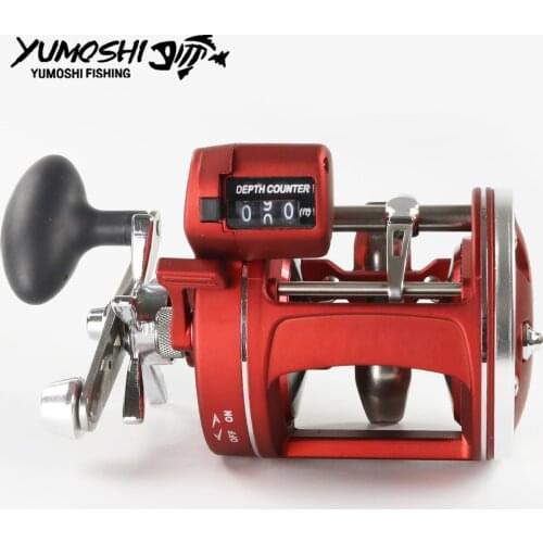 Right/Left Hand 12 Ball Bearings Fishing Reel Boat Reel With Electric Power Line Counting Multiplier Reel Drum Fishing Reel