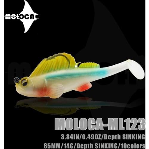 Fishing Tackle Soft Swimbait Lure Sinking Silicone Bait WeightS 14g 8.5cm Single Hook Leurre Souple Isca Artificial Bait 2021