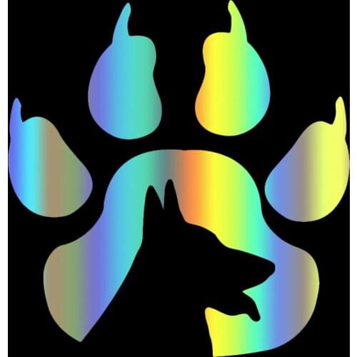 S51429# Various Sizes/Colors Car Stickers Vinyl Decal Paw Prints Dog Animal Motorcycle Decorative Accessories Creative