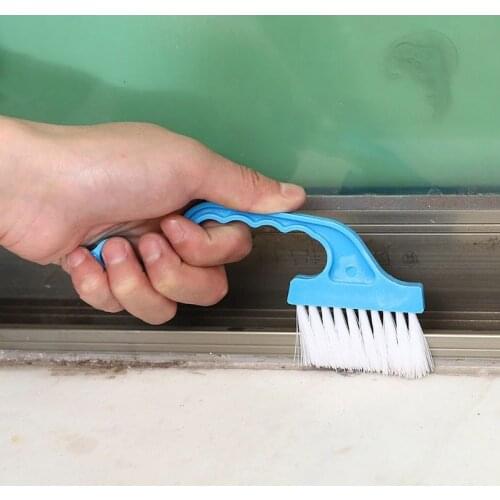 Swan Shape Window Groove Cleaning Brush Scraper Brush Sill Crevice Cleaner Household Cleaning Brush Wheel Kitch Tool
