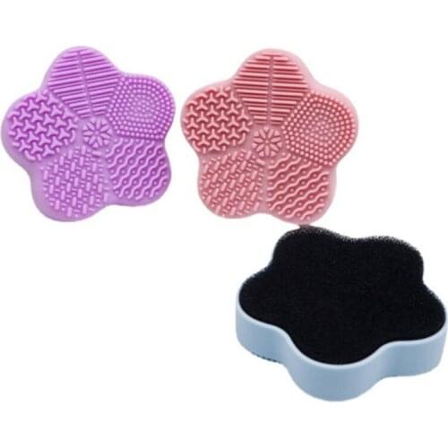 Makeup Brushes Cleaning Pad Foundation Washing Brush Scrubber Board Cleaning Mat Makeup Brush Cleaner Cosmetic Cleaning Tool