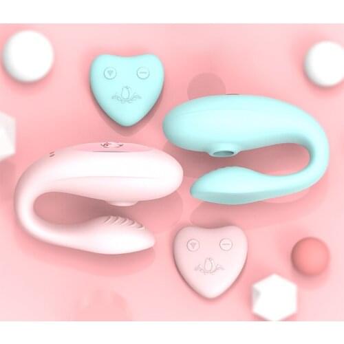 Sucking vibrator nipple sucker clitoral stimulation dildos for women u mini G spot silicone remote control Sex toys for adults