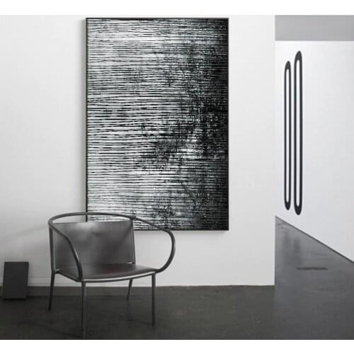 Vintage Black and White Abstract Ink Wall Art Canvas Paintings Wall Pictures Prints Posters on Canvas Living Room Home Decor