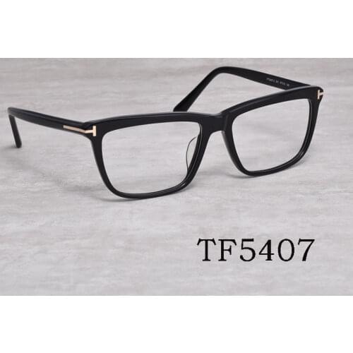 High Quality Tom For Men Women Eyeglases Frames TF5407 Square Acetate Optical Eyewear Lentes Glasses Oculos With Original Case