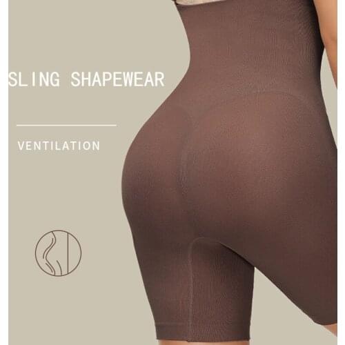 Women Body Shapewear Seamless Sling Shaping Underwear Female Slimming Shorts High-Elastic Lingerie Waist Gather Bodysuit Ladies