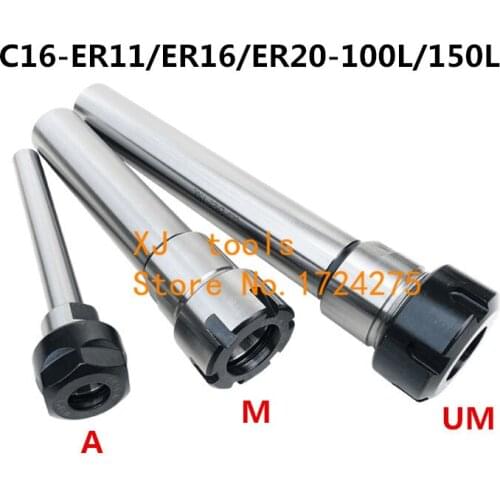 1pcs C16 ER11 C16 ER16 C16 ER20 100L 150L Collet Chuck Holder CNC Milling Powerful Clamping Force
