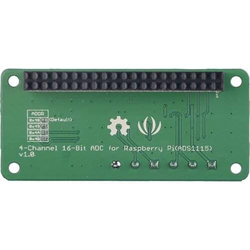 Seeed Studio- 103030279,4-Channel 16-Bit ADC I2C Module, ADS1115 for Raspberry Pi