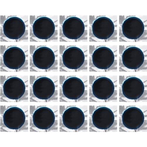 20pcs Motorcycle Car Round Radial Tire Repair Patch Tool Rubber Material Driving safety Assist Repair Patch 55*55MM