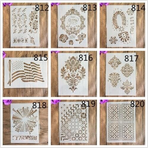 A4 29 * 21cm animal DIY Stencils Wall Painting Scrapbook Coloring Embossing Album Decorative Paper Card Template,wall stencil