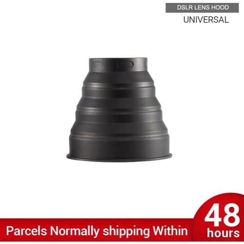 Anti-glass Ultimate Camera Lens Hood Silicone Anti-reflective Hood 54-112mm Lens for Nikon Canon Sony DSLR Cameras