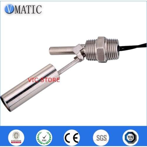 Free Shipping VCL12 Stainless Steel 90 Degrees Side Mount Magnetic Float Level Switches Sensors