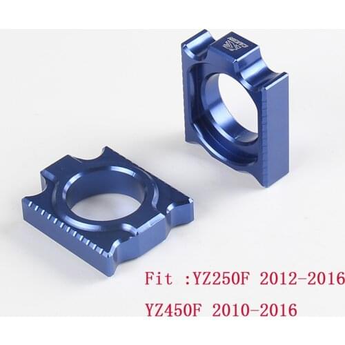 CNC Billet Axle Block Chain Adjuster For YAMAHA YZ250F 12-16 YZ450F 10-16 Dirt Bike MX Motocross Off Road Motorcycle