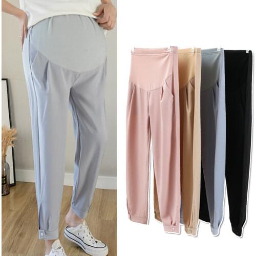 Maternity Pants for Pregnant Women Clothes Nursing Pregnancy Soft Adjustable Waist Trousers Gravidas Jeans Maternity Clothing
