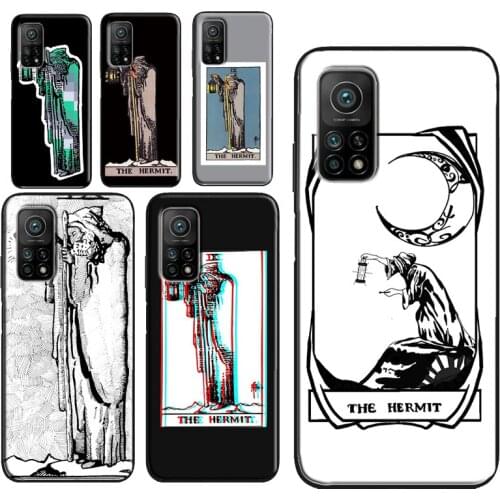 The Hermit Tarot Card Phone Case For POCO X3 Pro M3 F2 F3 Cover For Xiaomi Mi 11 Ultra 9T 10T Pro Note 10 Lite