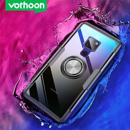 Vothoon Magnetic Ring Phone Case For Huawei Mate 40 30 20 Pro 20X Mate 20 Lite P40 Pro P30 P20 Lite Back Shockproof Case Cover