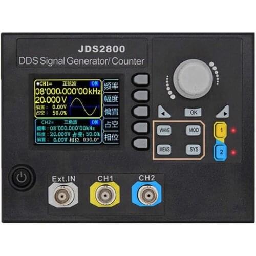 JDS2800 40MHz Digital Dual Channel Arbitrary Waveform Pulse Signal Counter DDS Function Generator