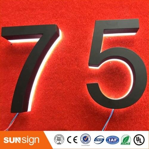 H 25cm China sign manufacturer wholesale LED backlit letter signage