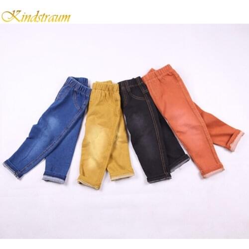 Kindstraum 2020 Kids 4 Colors Jeans Spring & Summer Style Fashion Denim Pants CottonTrousers for Baby Boys & Girls, MC117