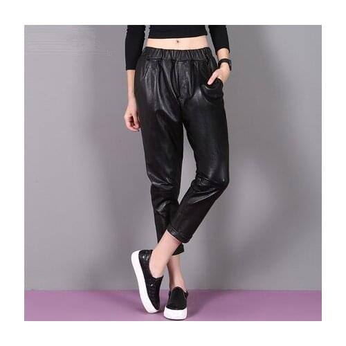 Top brand Slim 2020 Women Sheepskin Pants KP4 high quality