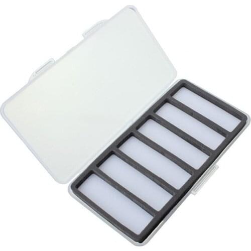 Multi-Magnetic Compartment Foam Insert Slim Plastic Fly Fishing Box 6 12 18 Slots Optional Hook Box Fly Box Fishing Tools Kit