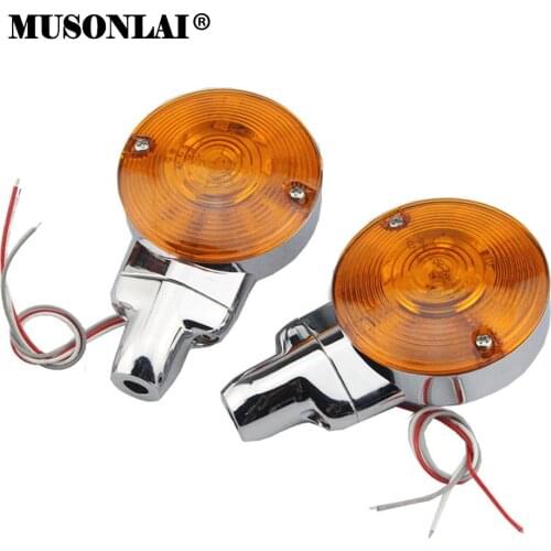 Motorcycle LED Turn Signals 12v Blinker Running Light For Honda Shadow 400 1997 Harley Heritage Softail Classic FLSTC Touring