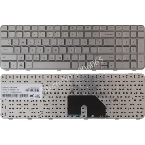 New US Silver Laptop keyboard For HP Compaq DV6-6000 DV6-6100 DV6-6200 DV6-6090 90.4RH07.L01 SG-48900-XUA
