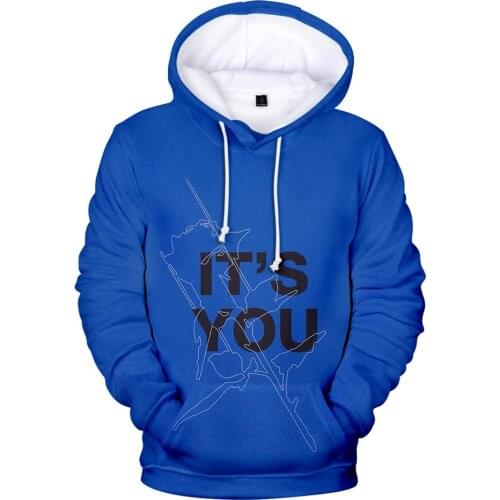 Autumn 3D Singer Ali Gatie Hoodies Men Sweashirts Women Fashion Printed ITS YOU Pullovers Hooded Casual Boys Girls Blue Outwear