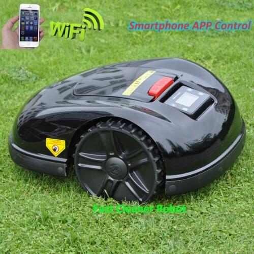 Robot Lawn Mower E1600 with 6.6ah lithium Battery 100-600m wire.100-600pcs pegs,8-24pcs blade for Choosing