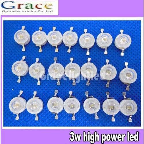 3W Blue 465-470NM High Power LED Emitter diode 700mA 3.2-3.6v 20PCS