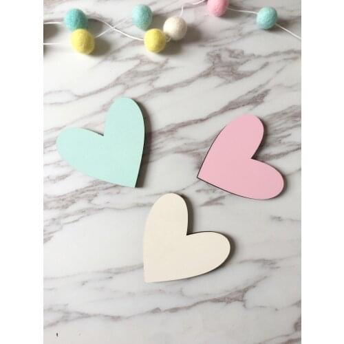 Nordic Heart Wooden Clothes Hook for Kids Room Wall Decorative Hooks Children Room Photography props Decor Hanger Christmas Gift