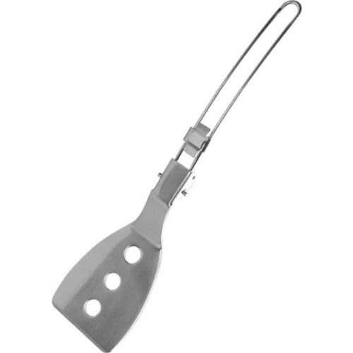 304 Stainless Steel Outdoor Camping Folding Frying Spatula Barbecue Portable Mini Spatula Picnic Tableware