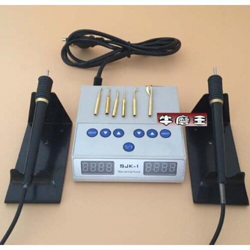 Dental Electric Waxer Carving knife Machine Double Pen 6 Wax Tip Pot craft jewelry tool s