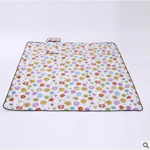 Outdoor 200*200cm suede aluminum film waterproof picnic mat family party camping Blanket Picnic pad crawling mat beach mats Tent