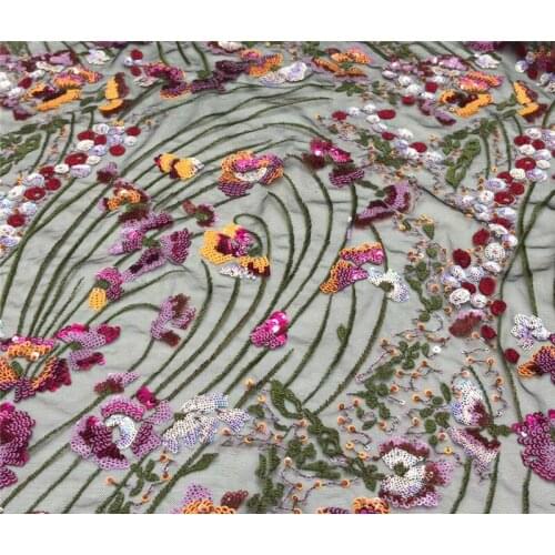 High class french lace fabric JRB-7.2814 African tulle embroidery lace fabric