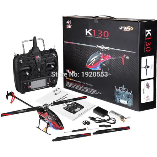 Wltoys XK K130 2.4G 6CH Brushless 3D 6G System Flybarless RC Helicopter RTF Super Combo Compatible For FUTABA S-FHSSRTF