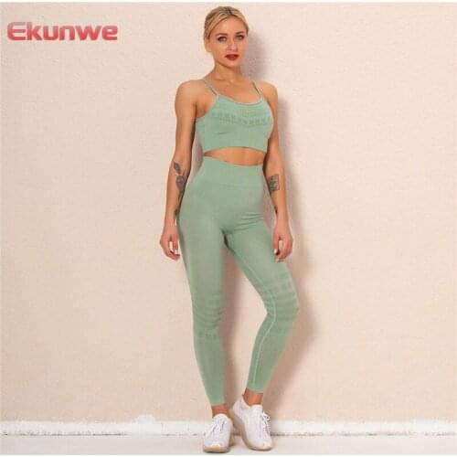 New Seamless Yoga Leggings Sets Push Up Gym Sports Suits Women Fitness Tracksuits Training Sets Workout Yoga Sets Sportswear