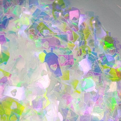 10g Iridescent Boba Tea Cup Glitters DIY UV Resin Jewelry Decor Slime Craft Stuff Milk Drink Cups Sparkle Nail Art Accessoires