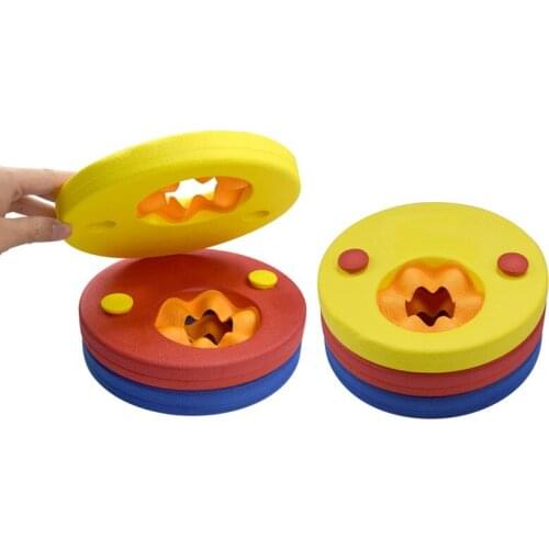 6pcs/lot Swim Discs Foam Float Arm Bands For Childrens Learn Swimming Three Color