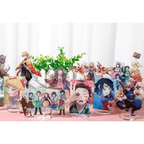 Anime Demon Slayer Kimetsu No Yaiba Kamado Tanjirou Kamado Nezuko Acrylic Stand Figure Model Desk Decor Toy Gifts