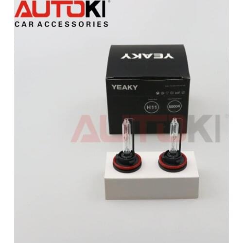 Free Shipping AUTOKI YEAKY Series AC 35W 12V Super Bright HID Xenon Bulb H11 HID Lamp Bulbs for car headlight fog lamp