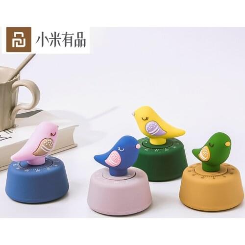 New Xiaomi Youpin Cute Digital Countdown Time Timer Cat Bird Shape Time Management Timer For Study Exercise Kitchen Cooking
