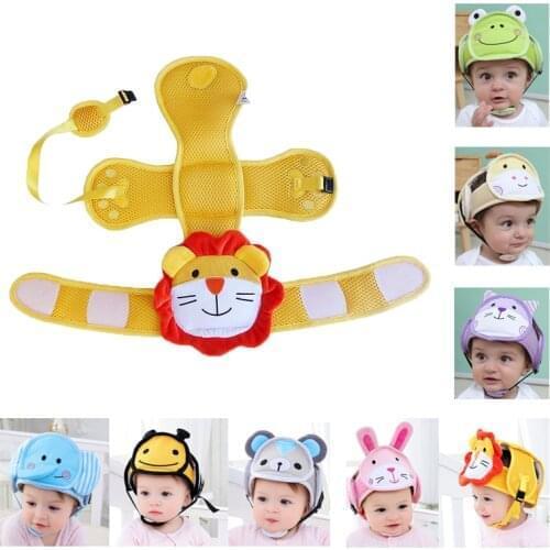 Baby Head Protection Toddler Kids Adjustable Soft Headguard Caps Safety Helmet Baby Toddler Cap Anti-collision Protective Hat