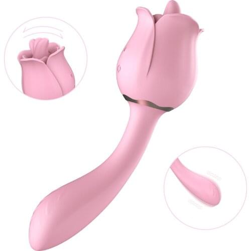 Double Vibrator Clit Nipple Tongue Sucker For Women Dildo Clitoris Stimulator Oral Pussy Licking Sex Toys For Women 2021