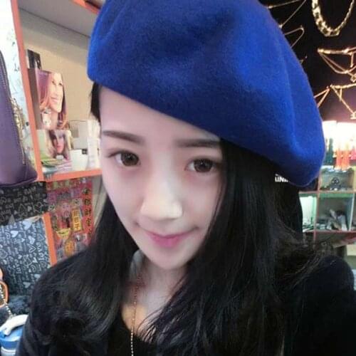 Elegent British Lady Women Knitted Beret Beanie Ski Hats Fashion Tam Cap Hat JL