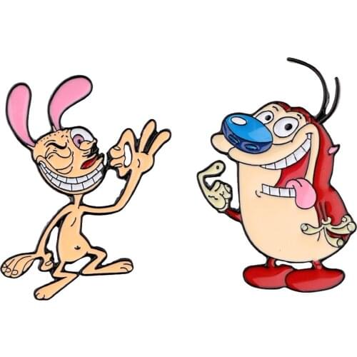 PF688 90s Cartoon Anime Monster Enamel Lapel Pin Badge Pins Hats Clothes Backpack Decoration Jewelry Accessories Friends Gifts