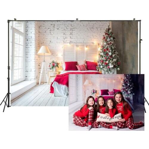 HUAYI Christmas Backdrop Christmas Holiday Family Party Celebration Photography Background Studio Customize Photo BackdropW-3495