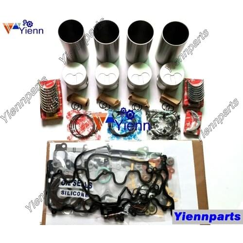 For TOYOTA 2L 2L-II 2LT Overhaul Rebuild Kit Piston Ring Liner Head Gasket Bearing Set Fit Chaser Crown Hilux surf Engine Parts