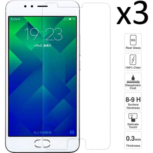Meizu M5s Set 3 pieces tempered glass screen protector antir